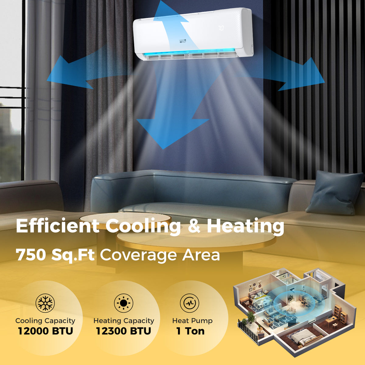 Airtural 12,000 BTU mini split product image 8