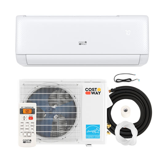 Airtural 18,000 BTU mini split installation kit contents