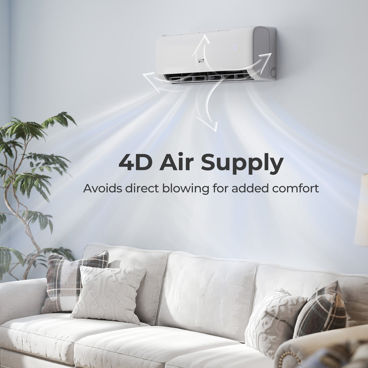 Airtural 9,100 BTU mini split indoor air handler