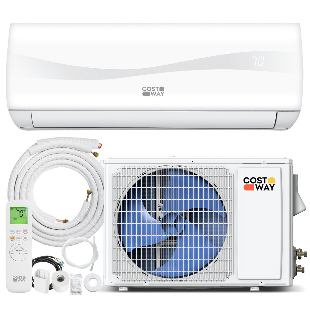 Blast 12,000 BTU mini split remote control