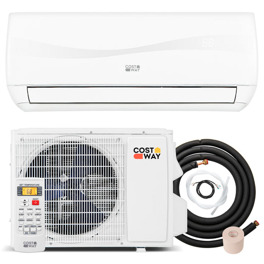 Blast 9,000 BTU mini split installation kit contents