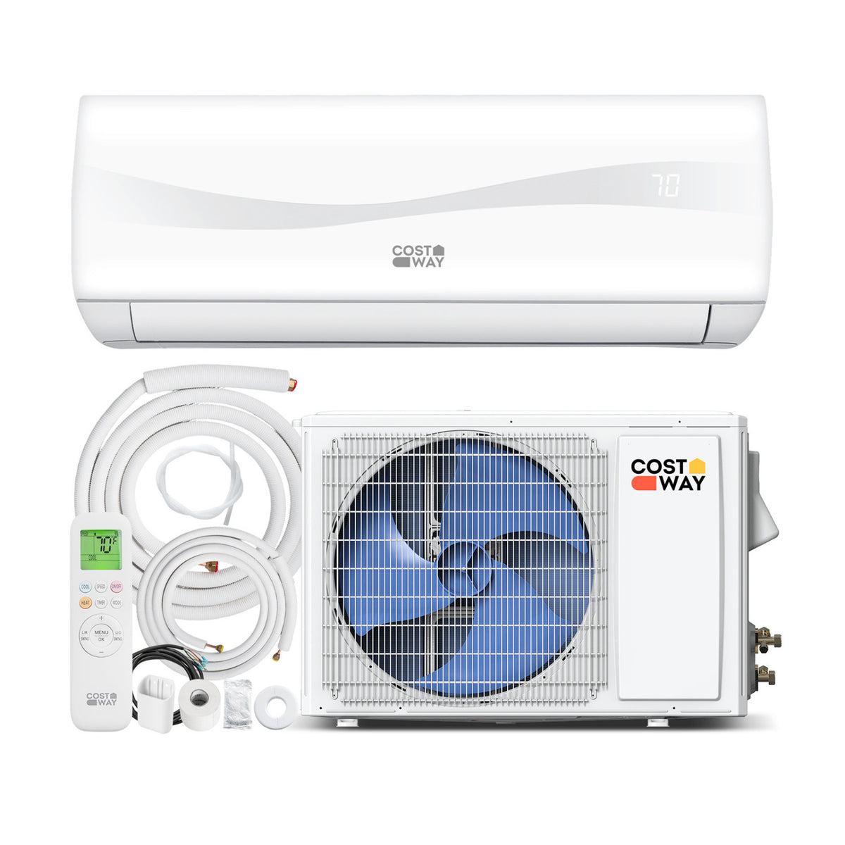 Blast 9,100 BTU mini split remote control