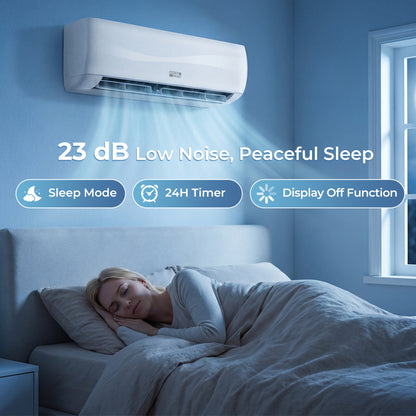 Blast 9,100 BTU mini split installed in a room